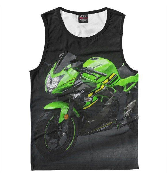 Майка для мальчика с изображением Kawasaki цвета Белый