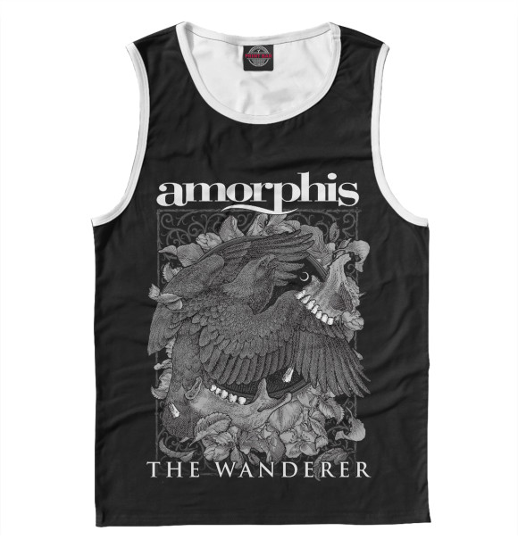 Мужская майка с изображением Amorphis цвета Белый
