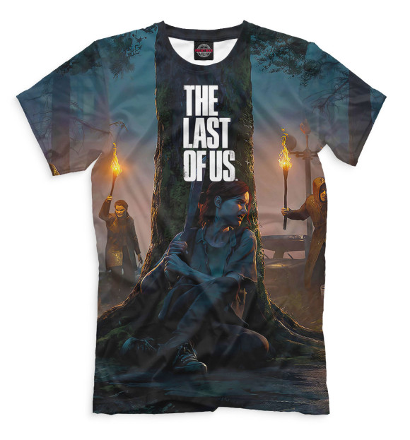 Мужская футболка с изображением The Last of Us цвета Белый