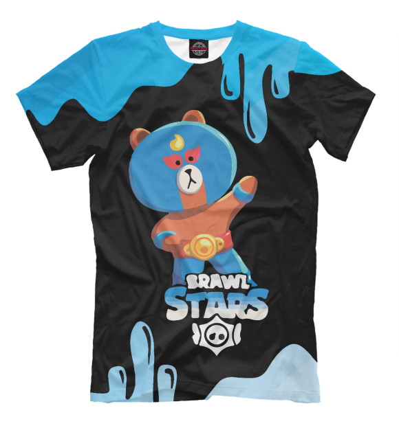 Мужская футболка с изображением Brawl Stars цвета Белый