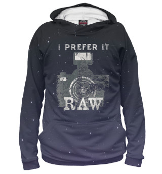 Худи для девочки I prefer it RAW