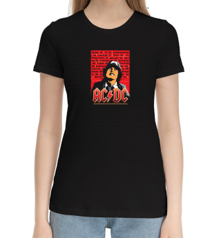 Хлопковая футболка для девочек AC/DC