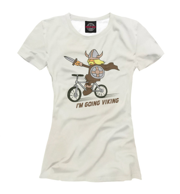 Футболка для девочек с изображением I'm Going Viking Funny Word цвета Белый