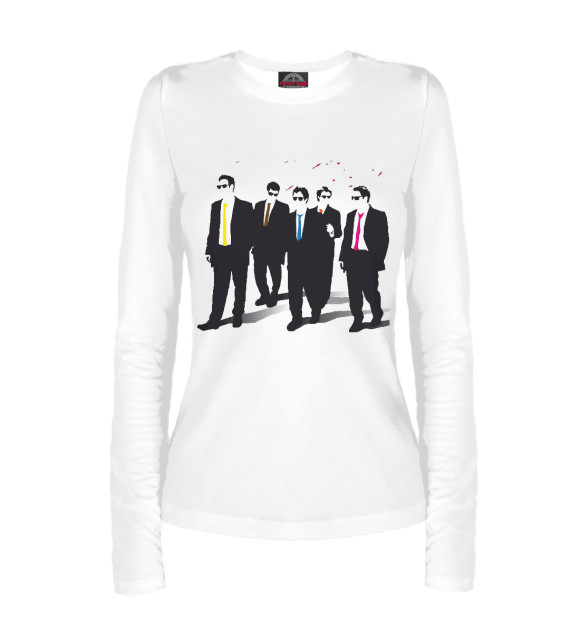 Женский лонгслив с изображением Бешеные псы цвета Белый