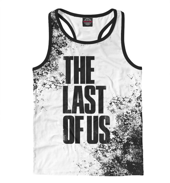 Мужская майка-борцовка с изображением The Last of Us цвета Белый