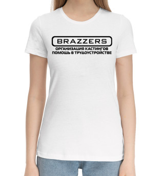 Хлопковая футболка для девочек Brazzers