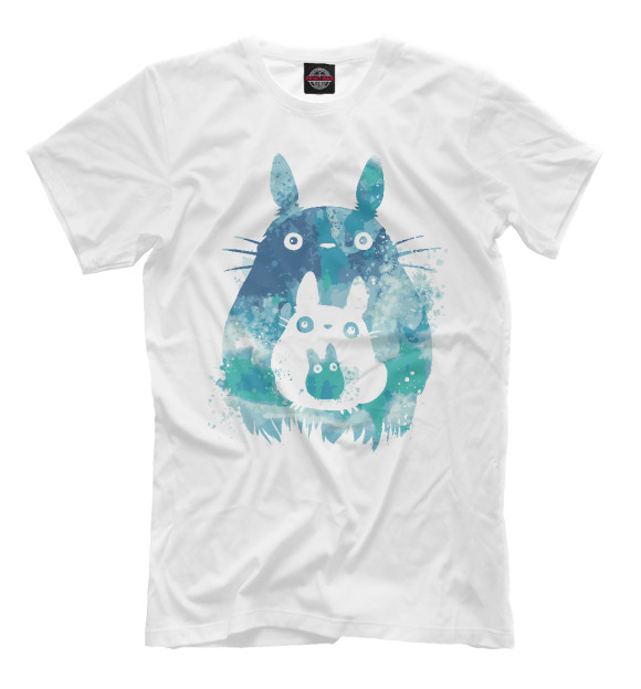 Футболка для мальчиков с изображением Sky Totoro цвета Белый