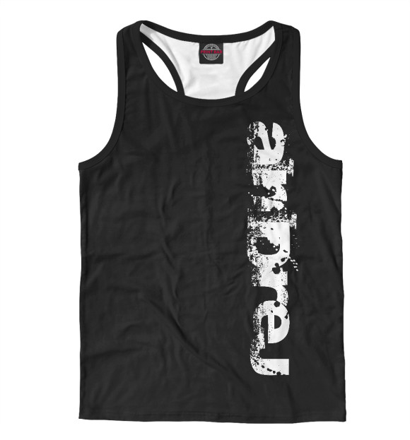 Мужская майка-борцовка с изображением Андрей (брызги красок) цвета Белый