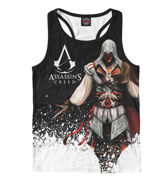 Мужская майка-борцовка с изображением ASSASSIN'S CREED цвета Белый
