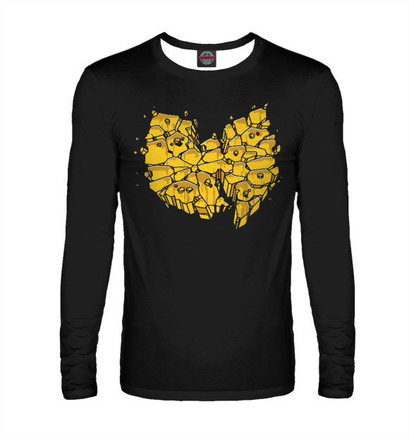 Мужской лонгслив с изображением Wu-Tang цвета Белый