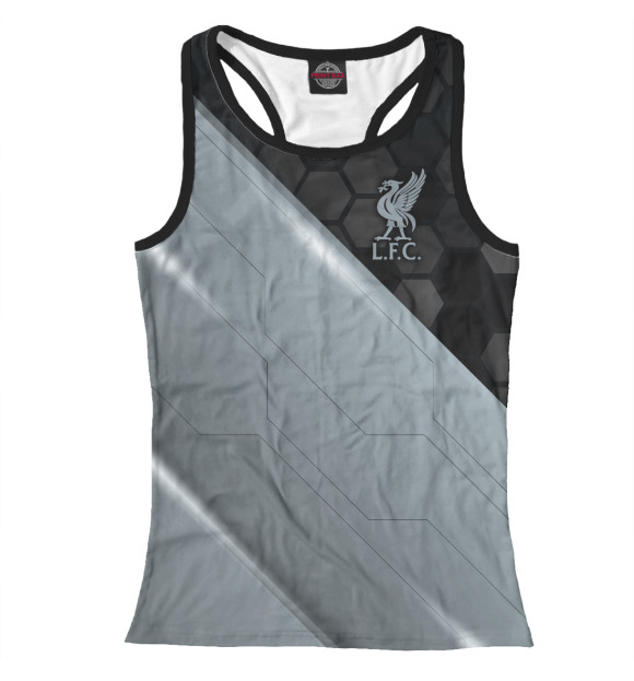 Женская майка-борцовка с изображением Liverpool F.C. цвета Белый