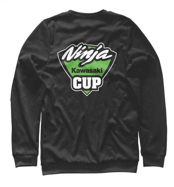 Свитшот для девочек с изображением Kawasaki ninja cup цвета Белый