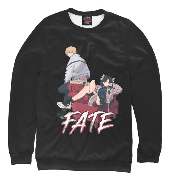Свитшот для мальчиков с изображением Гильгамеш и Иштар. Fate цвета Белый