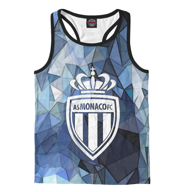 Мужская майка-борцовка с изображением Монако Клуб цвета Белый