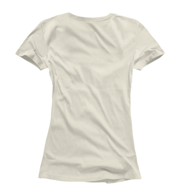 Женская футболка с изображением Fairy Tailed Tiger цвета Белый