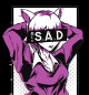 Женская футболка Anime Sad Girl