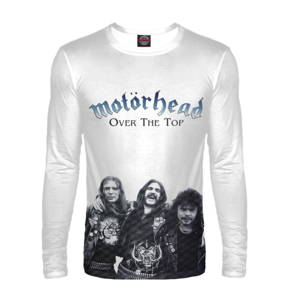 Мужской лонгслив с изображением Motorhead цвета Белый