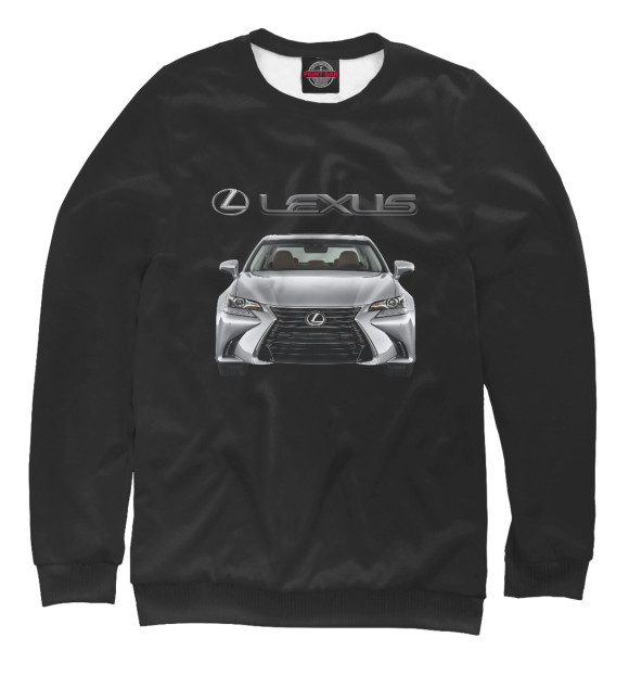 Свитшот для девочек с изображением Lexus цвета Белый