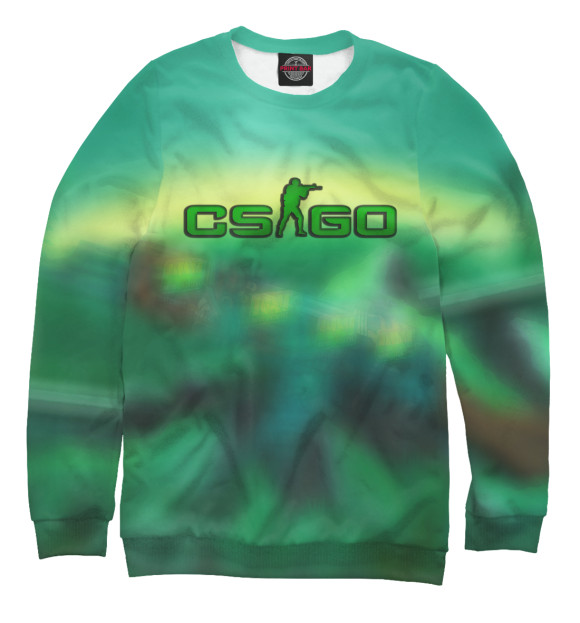 Мужской свитшот с изображением CS GO Favorite Skin цвета Белый