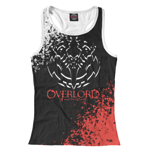 Женская майка-борцовка с изображением Overlord цвета Белый