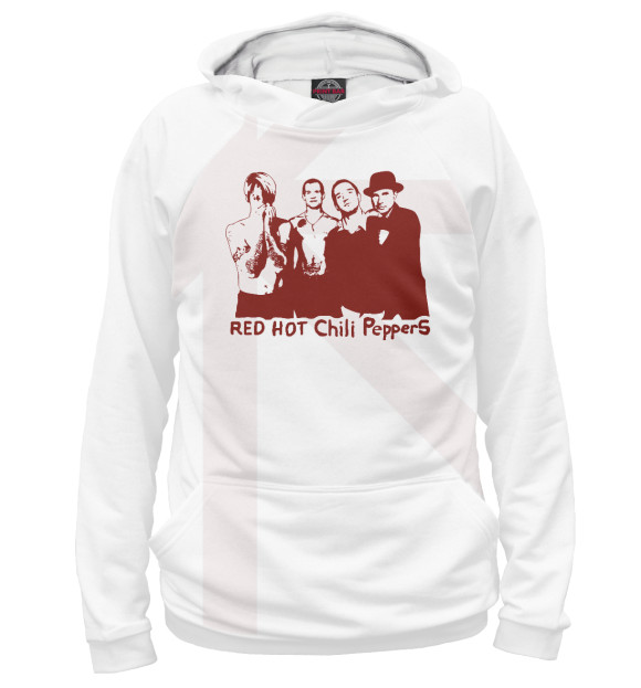 Худи для девочки с изображением Red Hot Chili Peppers цвета Белый