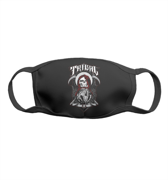 Маска тканевая с изображением Tribal Gear цвета Белый