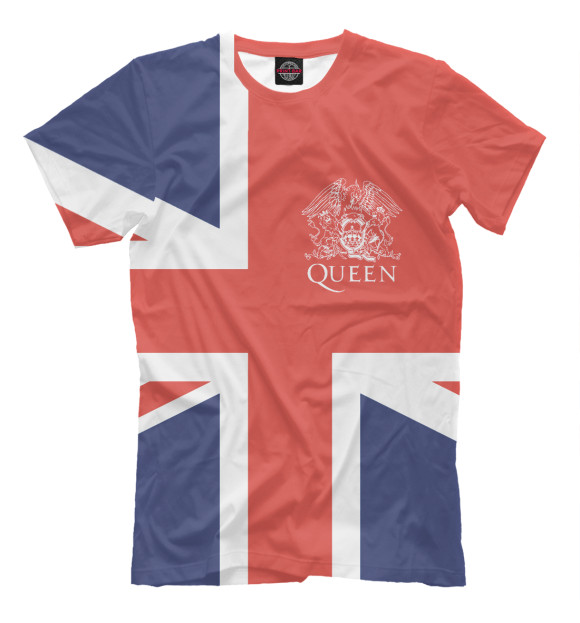 Мужская футболка с изображением Queen цвета Белый