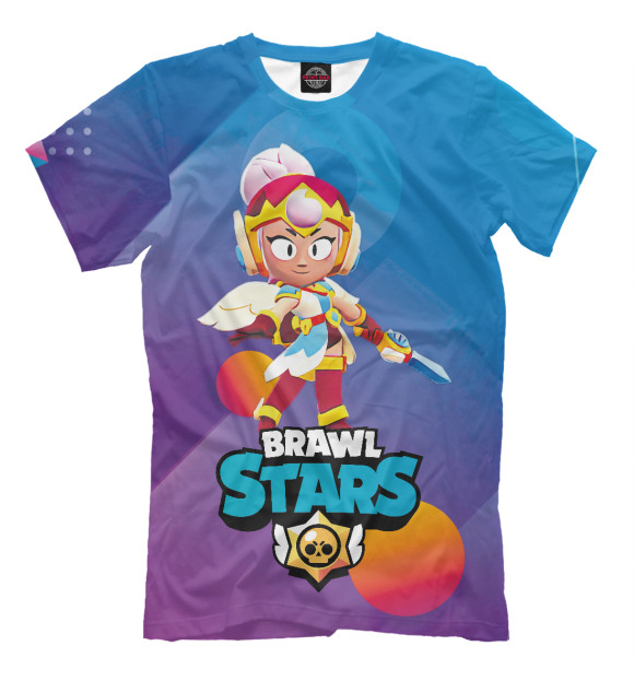 Футболка для мальчиков с изображением Джанет Janet BrawlStars цвета Белый