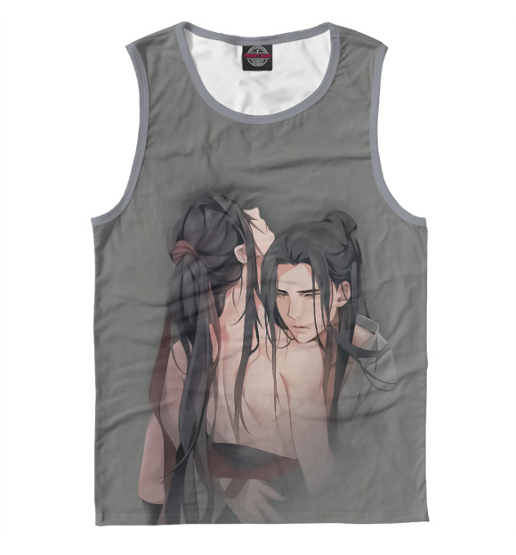 Мужская майка с притом Магистр дьявольского культа цвета Белый Мужская майка с изображением Магистр дьявольского культа цвета Белый