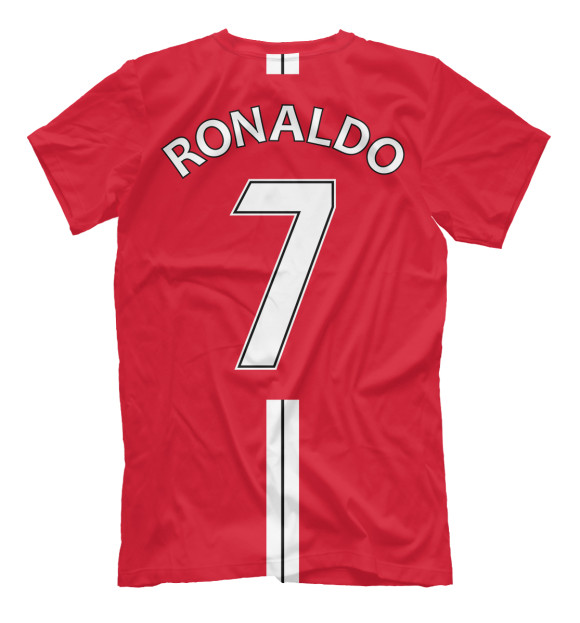 Мужская футболка с изображением Ronaldo цвета Белый