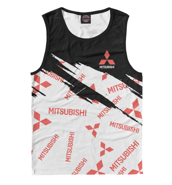 Майка для мальчика с изображением Mitsubishi цвета Белый