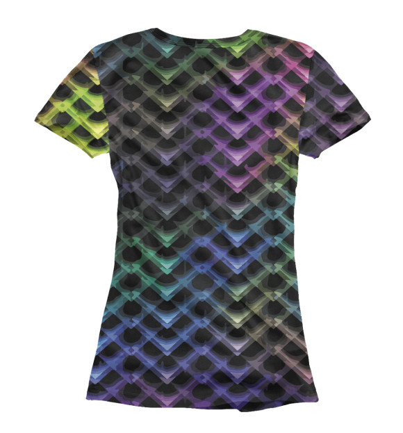 Футболка для девочек с изображением Abstract pattern цвета Белый