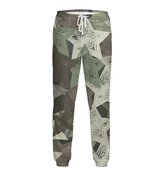 Мужские спортивные штаны с изображением За веру цвета Белый