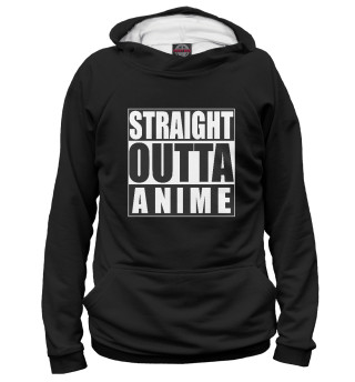 Мужское худи Straight Outta Anime