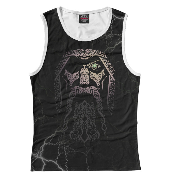 Майка для девочки с изображением Odin цвета Белый