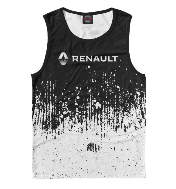 Майка для мальчика с изображением Renault цвета Белый