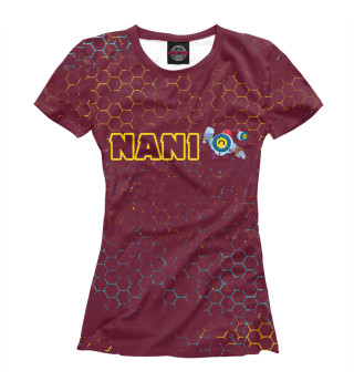 Женская футболка Brawl Stars Nani (Бравл Старс)