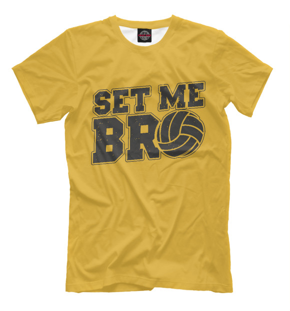 Футболка для мальчиков с изображением Set Me Bro цвета Белый