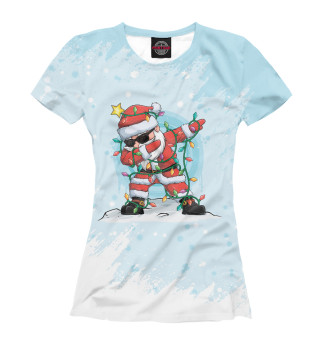 Футболка для девочек Santa Dabbing