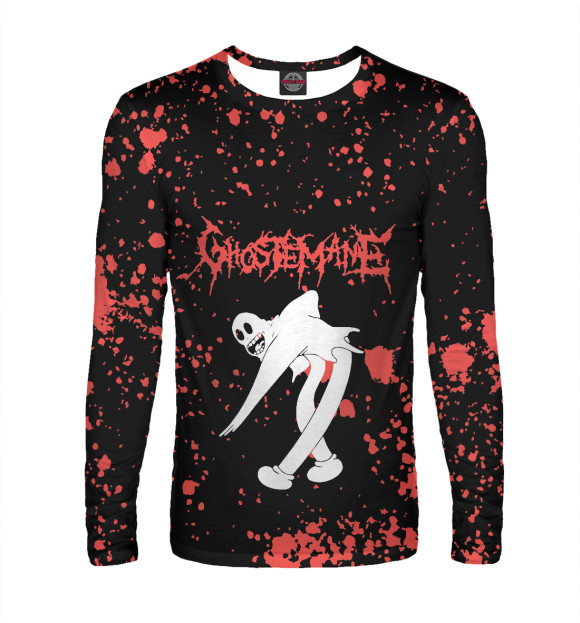 Мужской лонгслив с изображением Ghostemane цвета Белый
