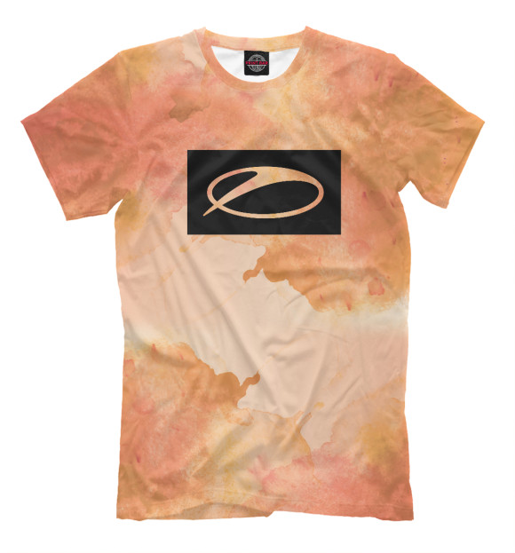 Мужская футболка с изображением ASOT - TIE DYE SHIRT цвета Белый