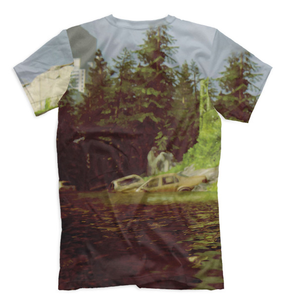 Мужская футболка с изображением Элли The Last of Us цвета Белый