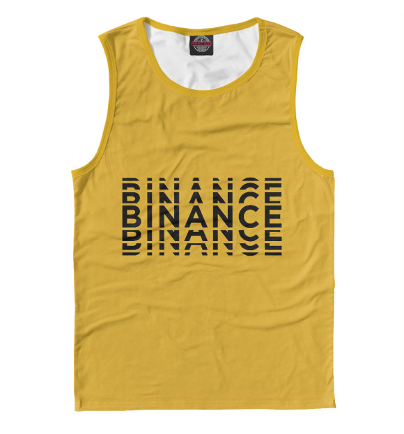 Мужская майка с изображением Binance цвета Белый