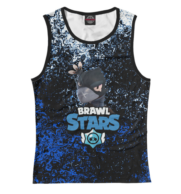 Женская майка с изображением Brawl stars цвета Белый