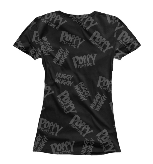 Футболка для девочек с изображением Poppy Playtime цвета Белый