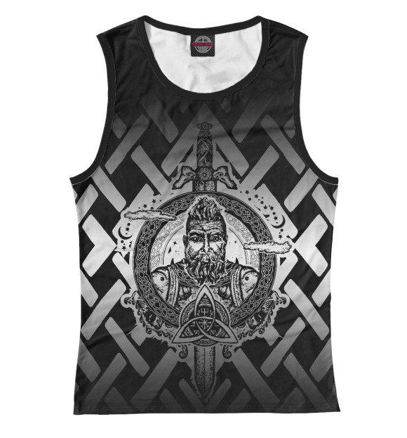 Майка для девочки с изображением Варяг цвета Белый