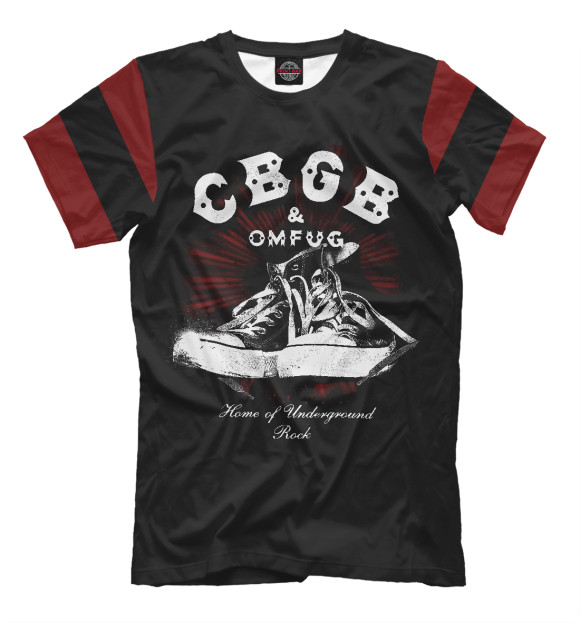 Футболка для мальчиков с изображением CBGB KEDS цвета Белый
