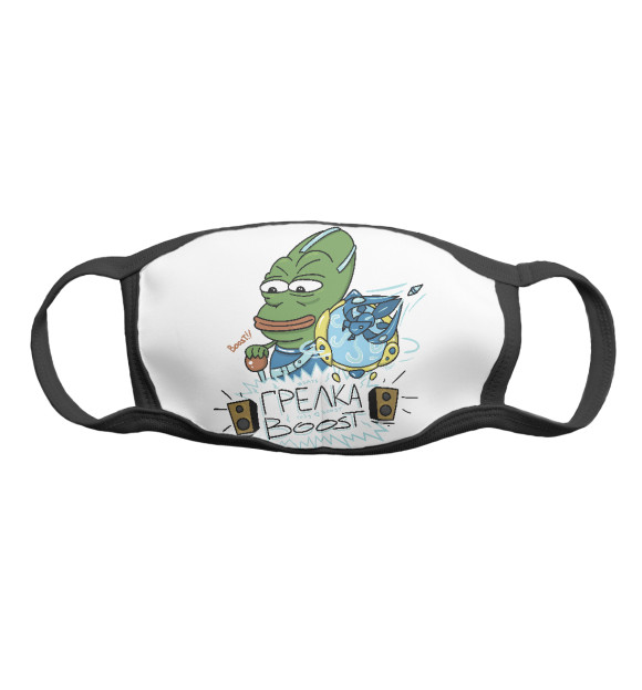 Маска тканевая с притом Грелка БУСТ! экстра цвета Белый Маска тканевая с изображением Грелка БУСТ! экстра цвета Белый