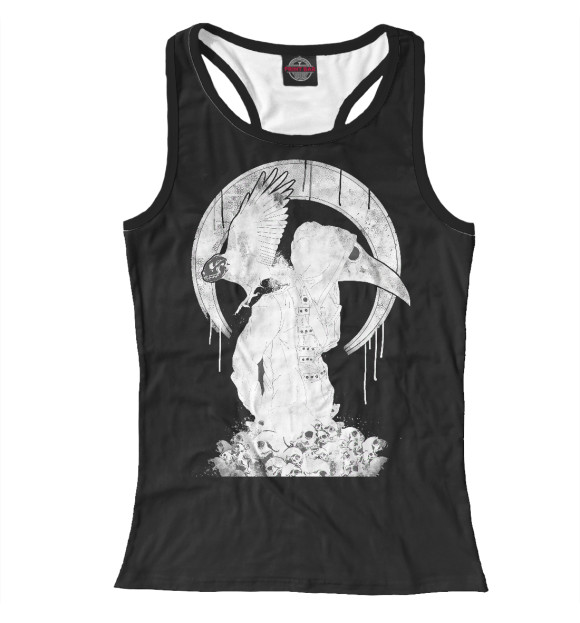 Женская майка-борцовка с изображением BS цвета Белый