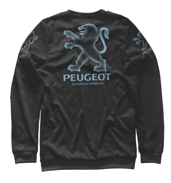 Свитшот для мальчиков с изображением Peugeot цвета Белый